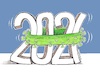 Cartoon: New Year 2021 (small) by ercan baysal tagged 2021,newyear,corona,covid19,compress,ercanbaysal,hug,pandemi,number,numral,fgure,noel,bonanne,vaccine,physician,medicine,doctor