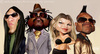 Cartoon: Black Eyed Peas (small) by jmborot tagged black,eyed,peas,caricature,jmborot
