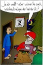 Cartoon: Verspätete Weihnachten (small) by chaosartwork tagged christmas xmas weihnachten santa weihnachtsmann geschenke presents verspätet belated spät late dezember januar stau verkehr traffic jam