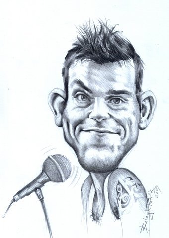 Cartoon: Robbie Williams (medium) by bpatric tagged famous,people