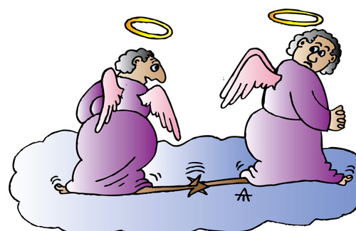 Cartoon: Angels (medium) by Alexei Talimonov tagged angels