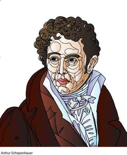 Cartoon: Arthur Schopenhauer (medium) by Alexei Talimonov tagged schopenhauer