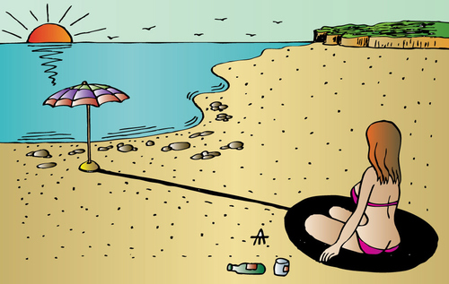 Cartoon: Beach (medium) by Alexei Talimonov tagged beach