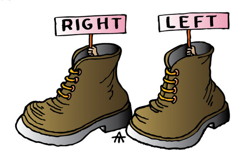 Cartoon: Boots (medium) by Alexei Talimonov tagged boots,rights