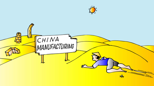 Cartoon: China (medium) by Alexei Talimonov tagged china,manufacturing