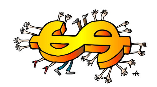 Cartoon: Dollar (medium) by Alexei Talimonov tagged dollar