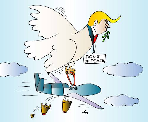 Cartoon: Donald Trump (medium) by Alexei Talimonov tagged trump