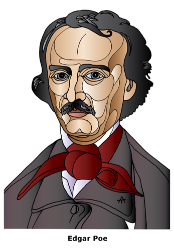 Cartoon: Edgar Allen Poe (medium) by Alexei Talimonov tagged poe,allen,edgar