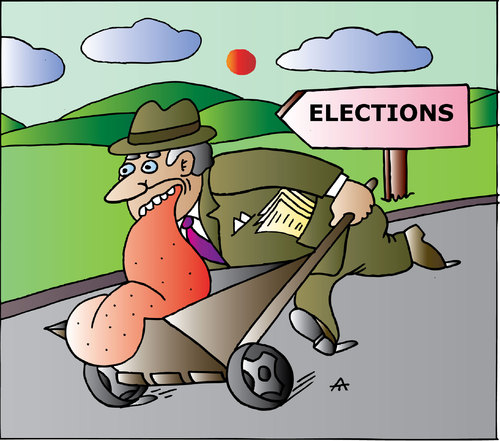Cartoon: Elections (medium) by Alexei Talimonov tagged elections