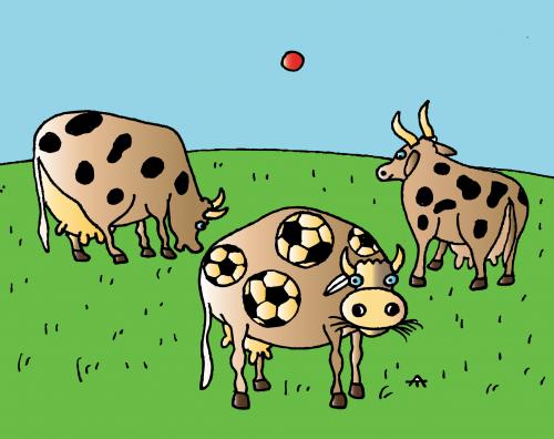 Cartoon: Football 1 (medium) by Alexei Talimonov tagged football,soccer,em,2008,european,championship
