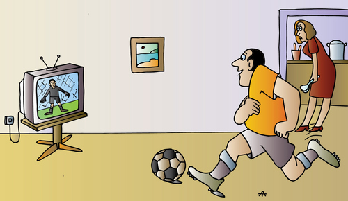 Cartoon: football (medium) by Alexei Talimonov tagged football