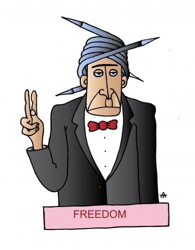 Cartoon: Freedom (medium) by Alexei Talimonov tagged freedom