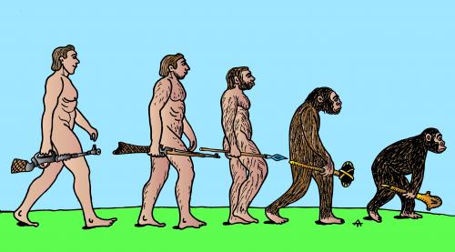 Cartoon: Human Evolution (medium) by Alexei Talimonov tagged human,evolution