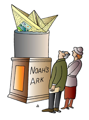Cartoon: Noahs Ark (medium) by Alexei Talimonov tagged noah,ark
