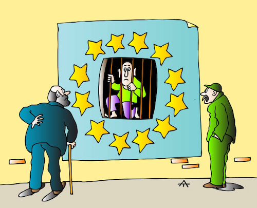 Cartoon: Old Men (medium) by Alexei Talimonov tagged europe