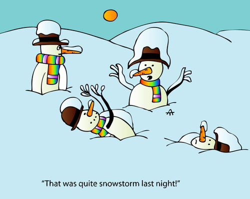 Cartoon: Snowmen (medium) by Alexei Talimonov tagged winter,snow