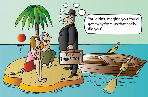 Cartoon: Tax Inspector (medium) by Alexei Talimonov tagged taxes,inspector