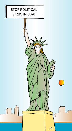Cartoon: USA (medium) by Alexei Talimonov tagged politic