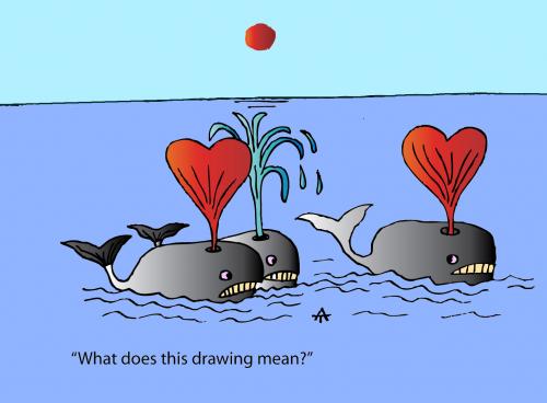 Cartoon: Whales (medium) by Alexei Talimonov tagged whales,ocean