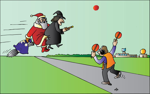 Cartoon: Xmas (medium) by Alexei Talimonov tagged xmas,santa,claus