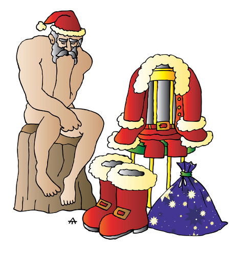 Cartoon: Xmas (medium) by Alexei Talimonov tagged xmas,christmas