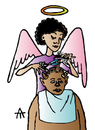 Cartoon: Angel Hairdresser (small) by Alexei Talimonov tagged angels
