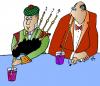 Cartoon: Bagpipe Drink (small) by Alexei Talimonov tagged bar drink bagpipe music