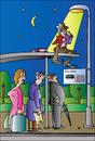 Cartoon: Bus Stop (small) by Alexei Talimonov tagged book fair books literature author