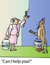 Cartoon: Can I help you? (small) by Alexei Talimonov tagged angel,devil