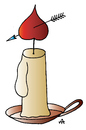 Cartoon: Candle (small) by Alexei Talimonov tagged candle