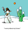 Cartoon: Climate Change (small) by Alexei Talimonov tagged winter,climate,change