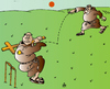 Cartoon: Cricket (small) by Alexei Talimonov tagged cricket,monchs