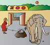 Cartoon: Elephant (small) by Alexei Talimonov tagged elephant