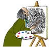 Cartoon: Fingerprint Artist (small) by Alexei Talimonov tagged fingerprint,artist