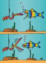 Cartoon: Fish (small) by Alexei Talimonov tagged fish