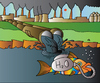 Cartoon: Fish and H2O (small) by Alexei Talimonov tagged fish water h2o