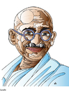 Cartoon: Gandhi (small) by Alexei Talimonov tagged gandhi