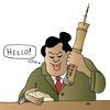 Cartoon: Mobile from China (small) by Alexei Talimonov tagged china,mobile