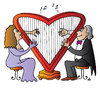 Cartoon: Music of Love (small) by Alexei Talimonov tagged music,love