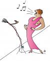 Cartoon: Singer (small) by Alexei Talimonov tagged singer song music