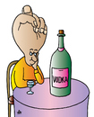 Cartoon: Vodka (small) by Alexei Talimonov tagged vodka alcohol drinking