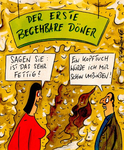 Cartoon: döner (medium) by Peter Thulke tagged essen,döner,essen,döner