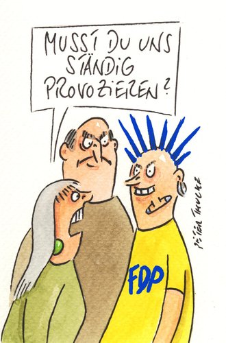 Cartoon: fdp (medium) by Peter Thulke tagged fdp