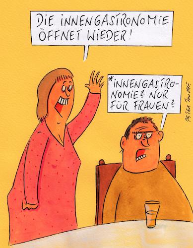 Cartoon: innen (medium) by Peter Thulke tagged gendern,gendern
