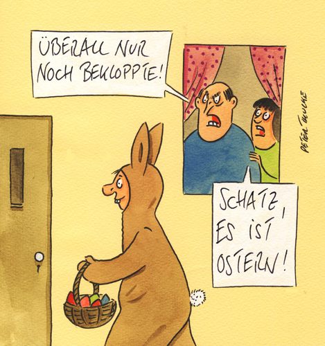 Cartoon: ostern verrückte (medium) by Peter Thulke tagged ostern,ostern