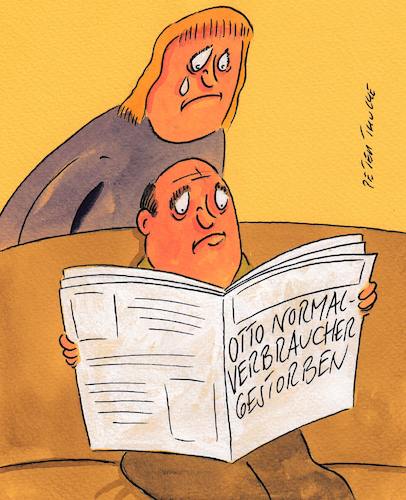 Cartoon: otto (medium) by Peter Thulke tagged otto,normalverbraucher,otto,normalverbraucher