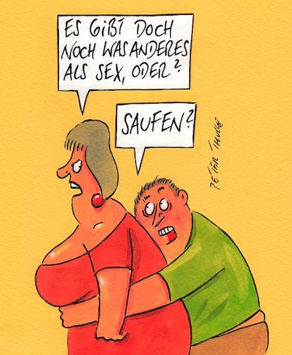 Cartoon: sex (medium) by Peter Thulke tagged alkohol,sex,alkohol