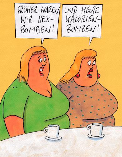 Cartoon: sexbomben (medium) by Peter Thulke tagged alter,alter