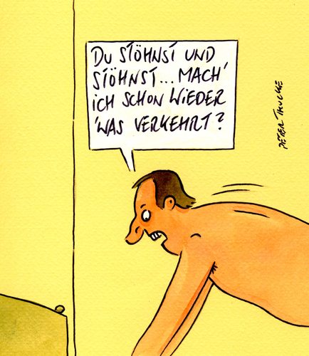Cartoon: verkehrt (medium) by Peter Thulke tagged ehe,sex,ehe