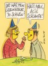 Cartoon: glas (small) by Peter Thulke tagged silvester